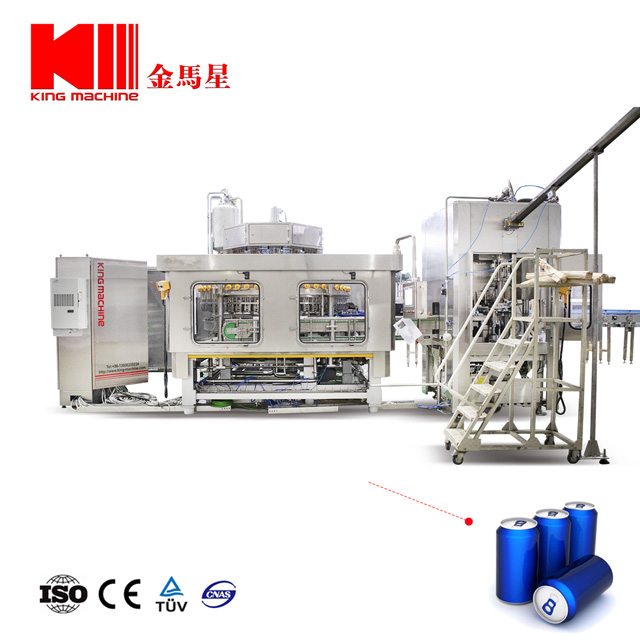 Automatic Pop Easy Open Aluminum Pet Can Soda Sparkling CSD Carbonated Soft Energy Drinks Bottling Filling Filler Sealing Capping Canning Production Line