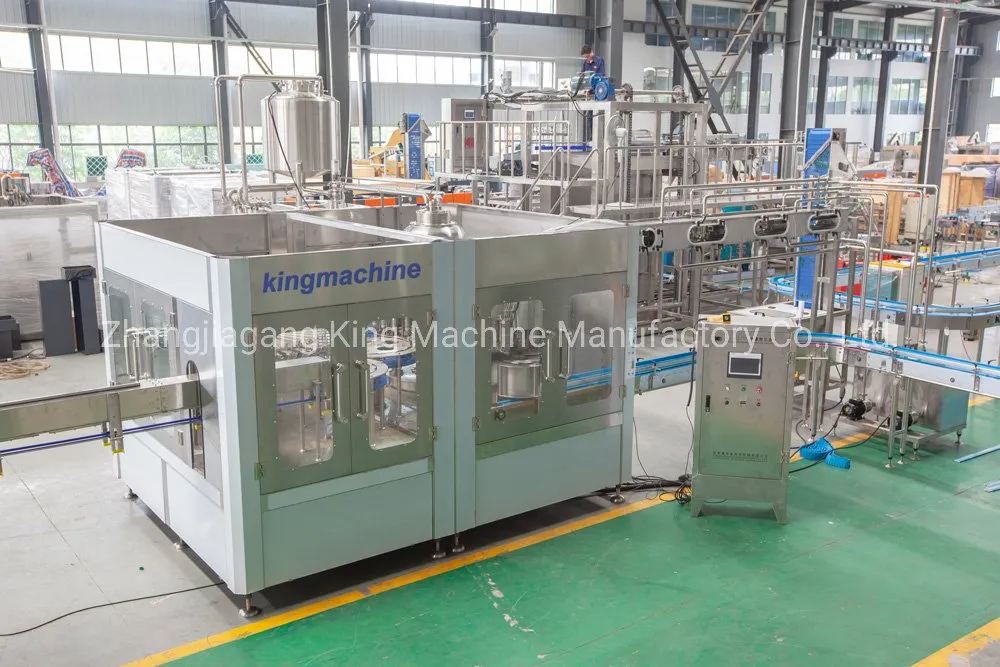 6000bph Liquid Juices Drinks Includes Small Fruit Particles Hot Filling Bottling Line