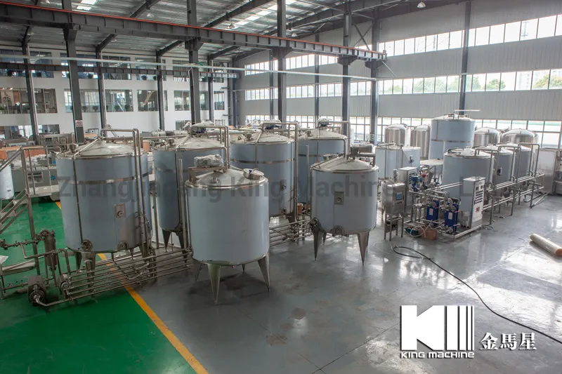 Automatic Milk Processing Line with Capacity to Process Between 50000 and 10000 Liters Per Day