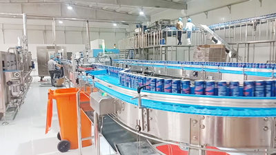 12,000CPH easy-open can carbonated beverage line.