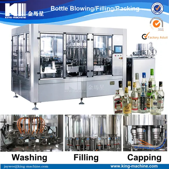 Crown, Aluminum Cap Glass Bottle Alcohol Drink Making Line