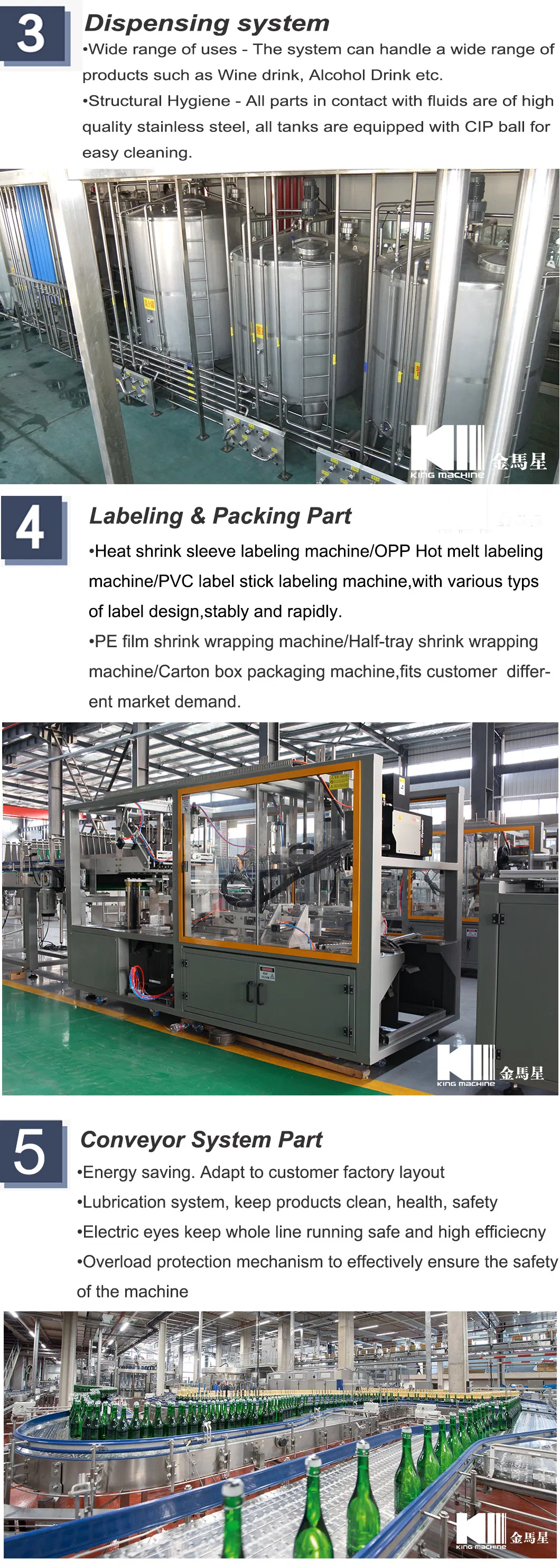 Automatic Liquor Filling Machine Packing Production Line