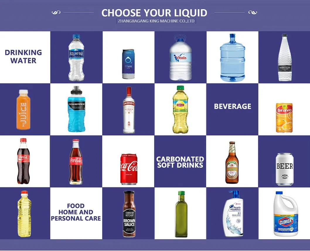 Linear Type Alcohol Drinks Filling Line