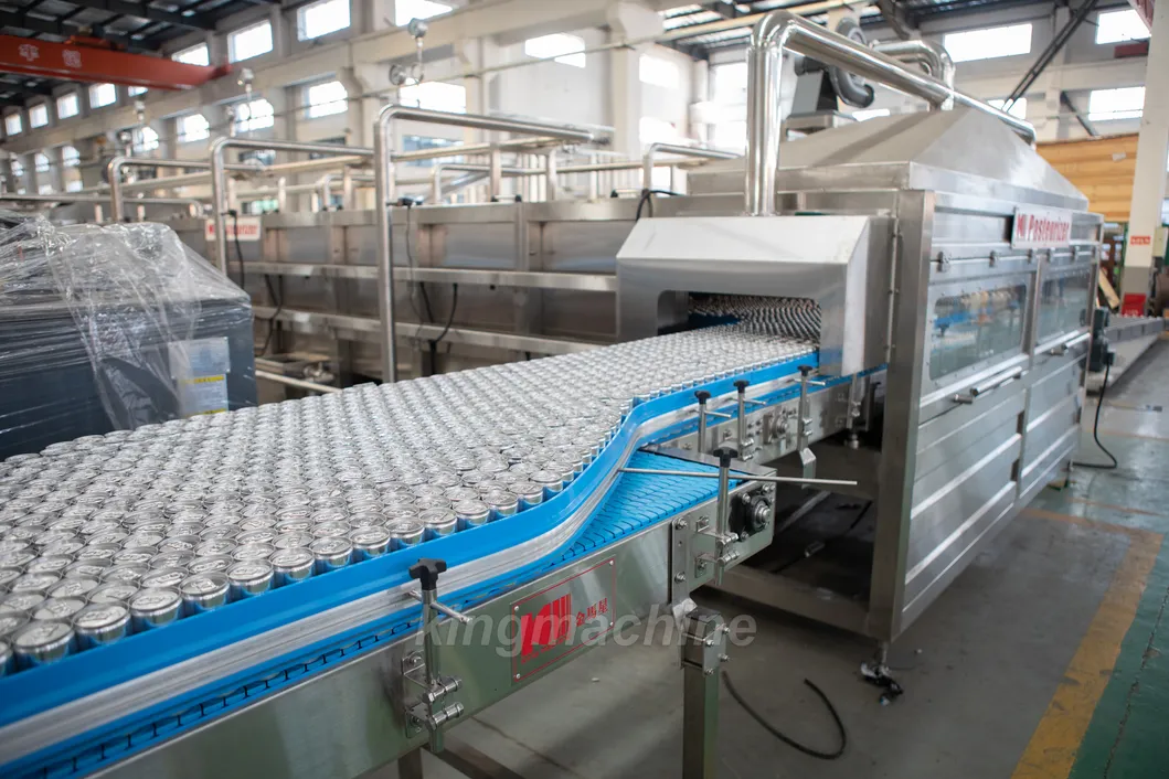 Ketchup Glass Bottle Cooling Tunnel with a Capacity of Between 4, 000 and 6, 000 Bottles Per Hour