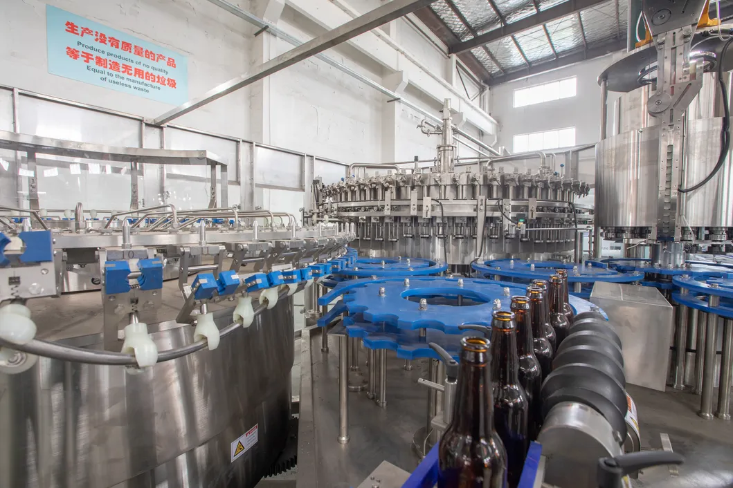 Carbonated (Beer, sparling drinks) Washing-Filling- Caping System Capacity of 20- 40 Bottles of 500 Ml /Minute (1200-2400 /H)