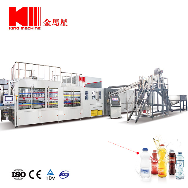 15000BPH Automatic Combiblock Water/Soft Drink/Juice Combi Pet Bottle Rinsing Filling Capping Machine