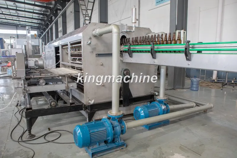 Automatic Beer Milk Glass Bottle Washer Washing Equipment Line