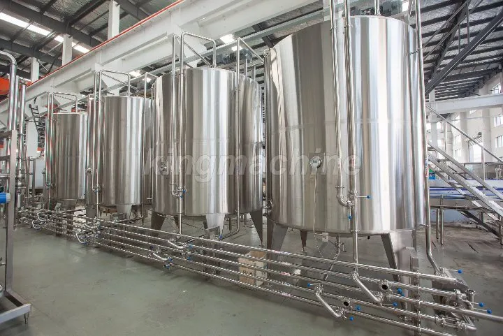 Double Filter Beverage Stainless Steel Mixing Tank Juice Processing Tank